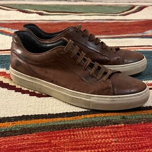 To Boot New York Adam Derrick Brown Leather Sneakers
